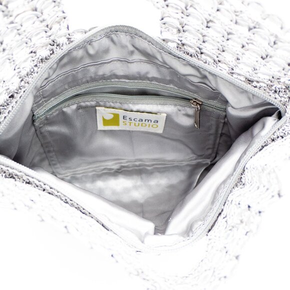 Handmade Silver Pop-Top Clutch Bag By Escama Studio - Picture 5 of 5